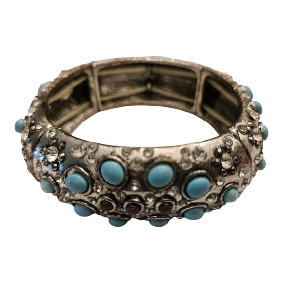 Women's Unbranded Bracelet One Size Silver and Blue - Picture 6 of 6